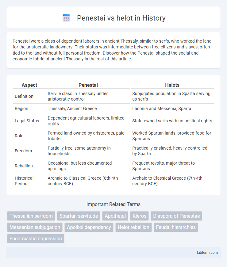 helot vs Penestai in History - What is The Difference?