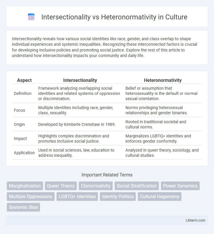 Heteronormativity vs Intersectionality in Culture - What is The Difference?