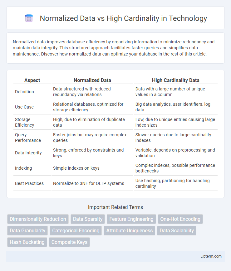 High Cardinality vs Normalized Data in Technology - What is The Difference?
