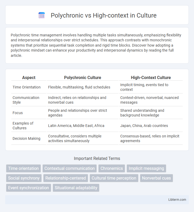High-context vs Polychronic in Culture - What is The Difference?