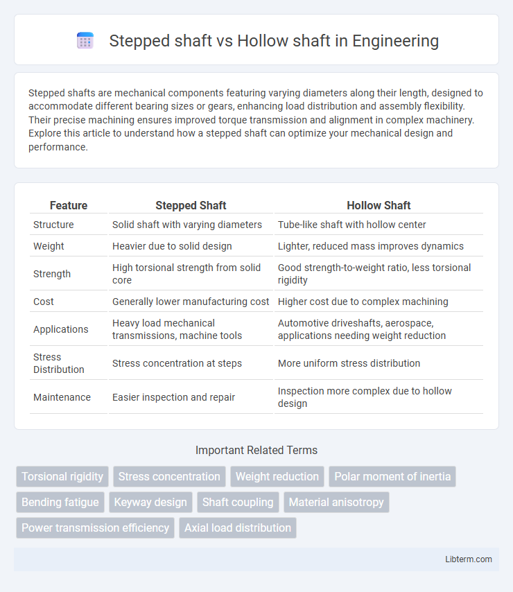 Hollow shaft vs Stepped shaft in Engineering - What is The Difference?
