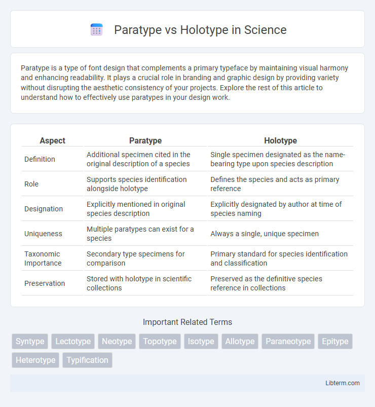 Holotype vs Paratype in Science - What is The Difference?