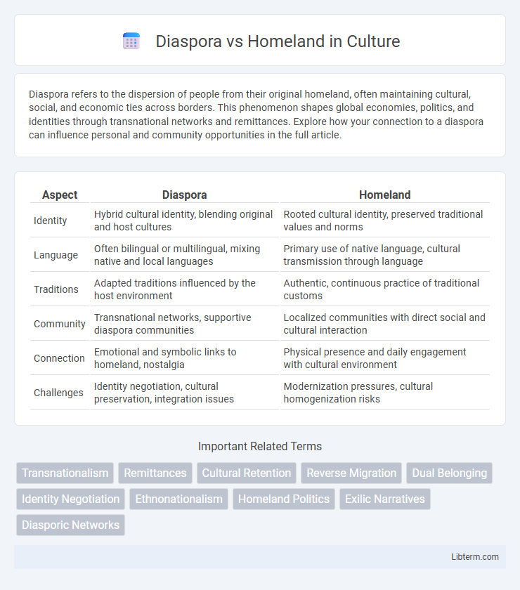 Homeland vs Diaspora in Culture - What is The Difference?