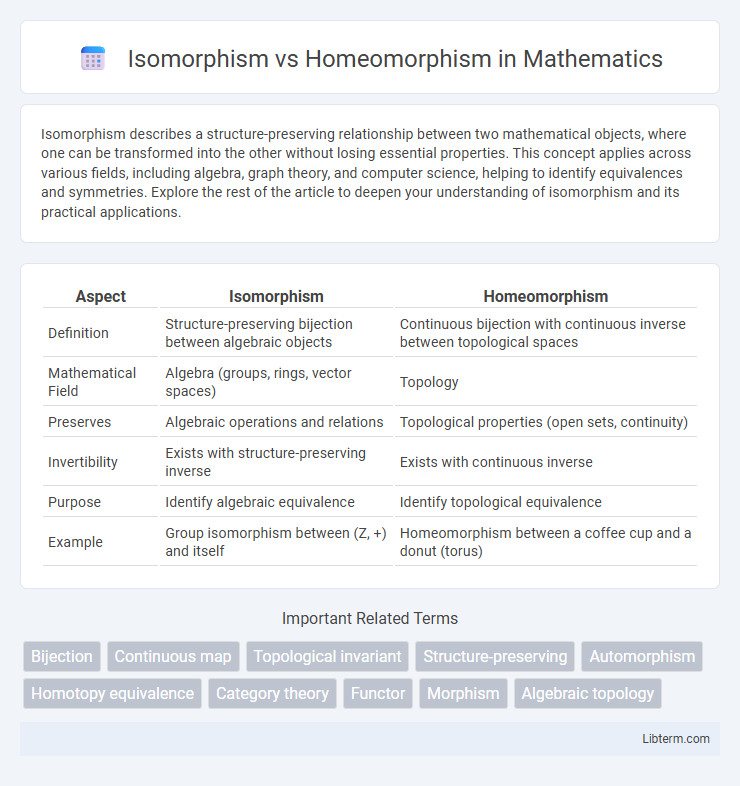 Homeomorphism vs Isomorphism in Mathematics - What is The Difference?