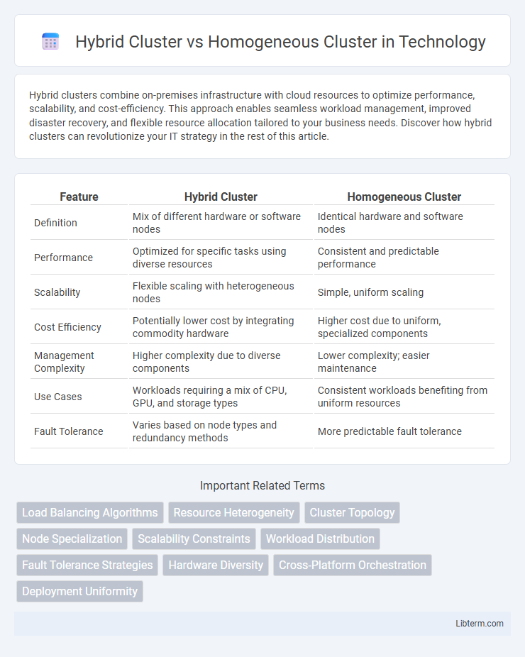 Homogeneous Cluster vs Hybrid Cluster in Technology - What is The Difference?