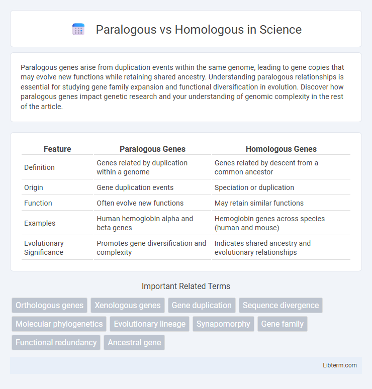 Homologous vs Paralogous in Science - What is The Difference?