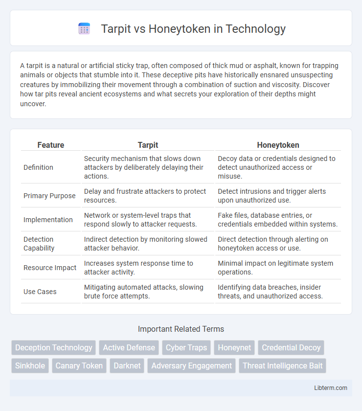 Honeytoken vs Tarpit in Technology - What is The Difference?