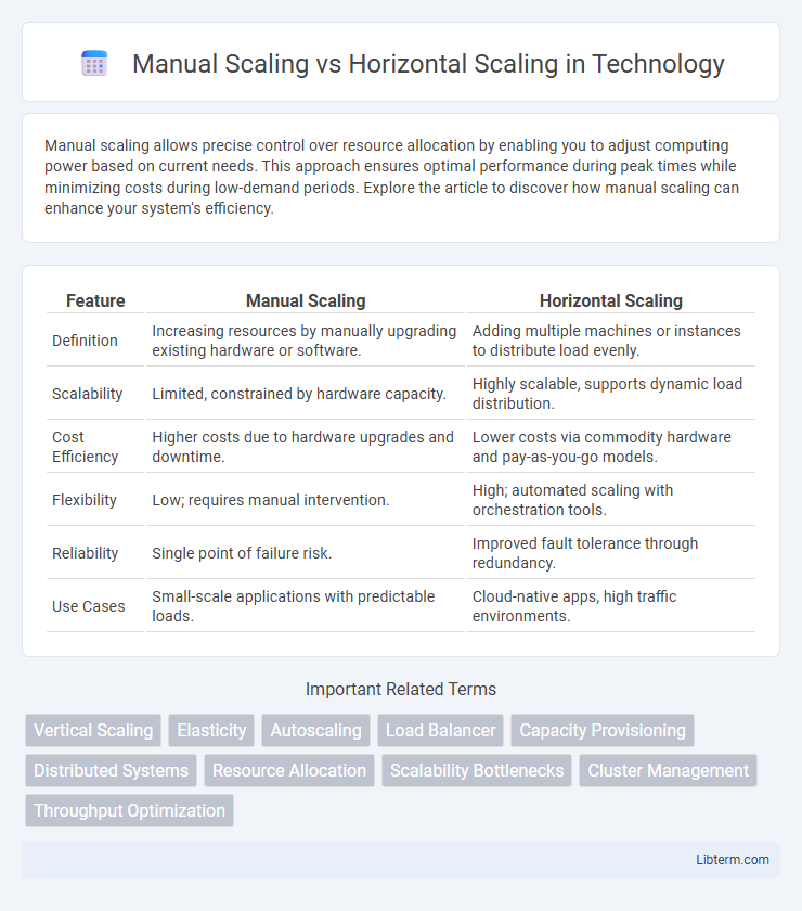 Horizontal Scaling vs Manual Scaling in Technology - What is The Difference?