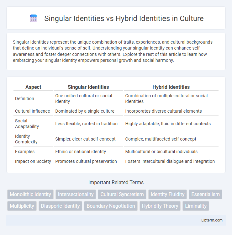 Hybrid Identities vs Singular Identities in Culture - What is The Difference?