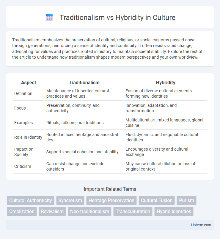 Hybridity vs Traditionalism in Culture - What is The Difference?