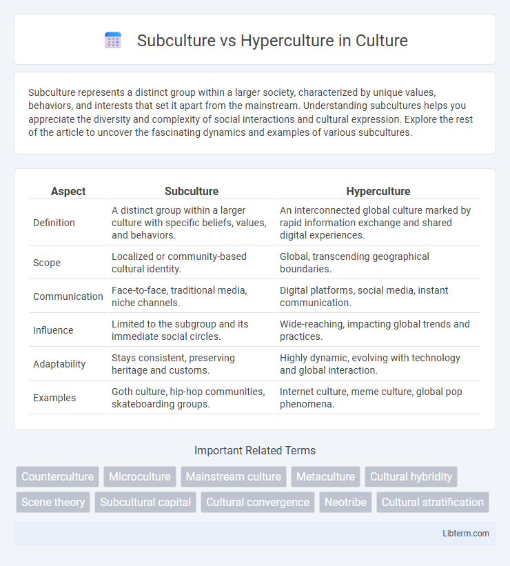 Hyperculture vs Subculture in Culture - What is The Difference?