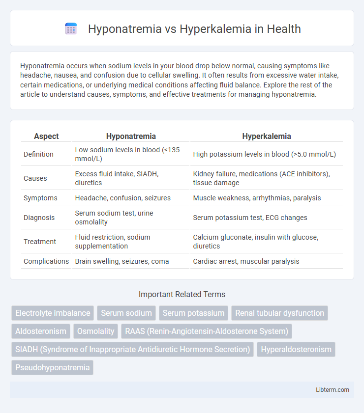 Hyperkalemia vs Hyponatremia in Health - What is The Difference?