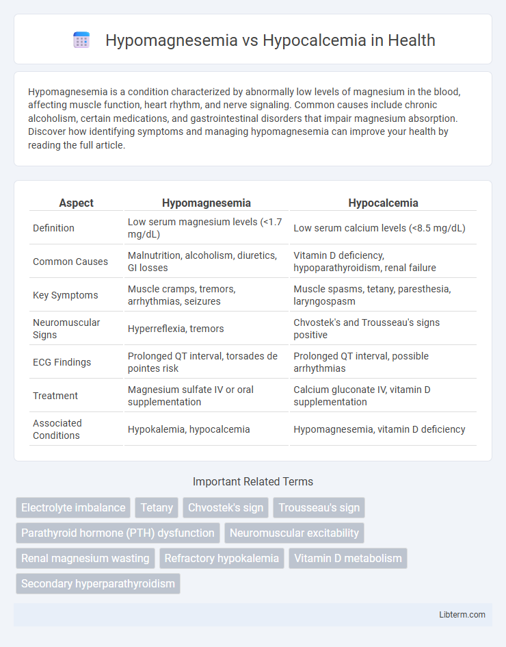 Hypocalcemia vs Hypomagnesemia in Health - What is The Difference?