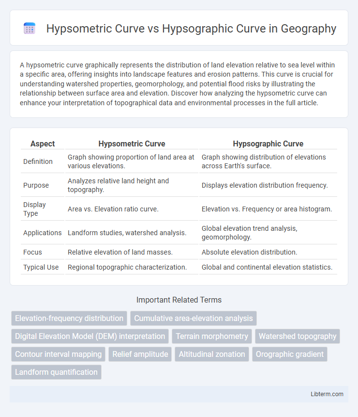 Hypsographic Curve vs Hypsometric Curve in Geography - What is The Difference?