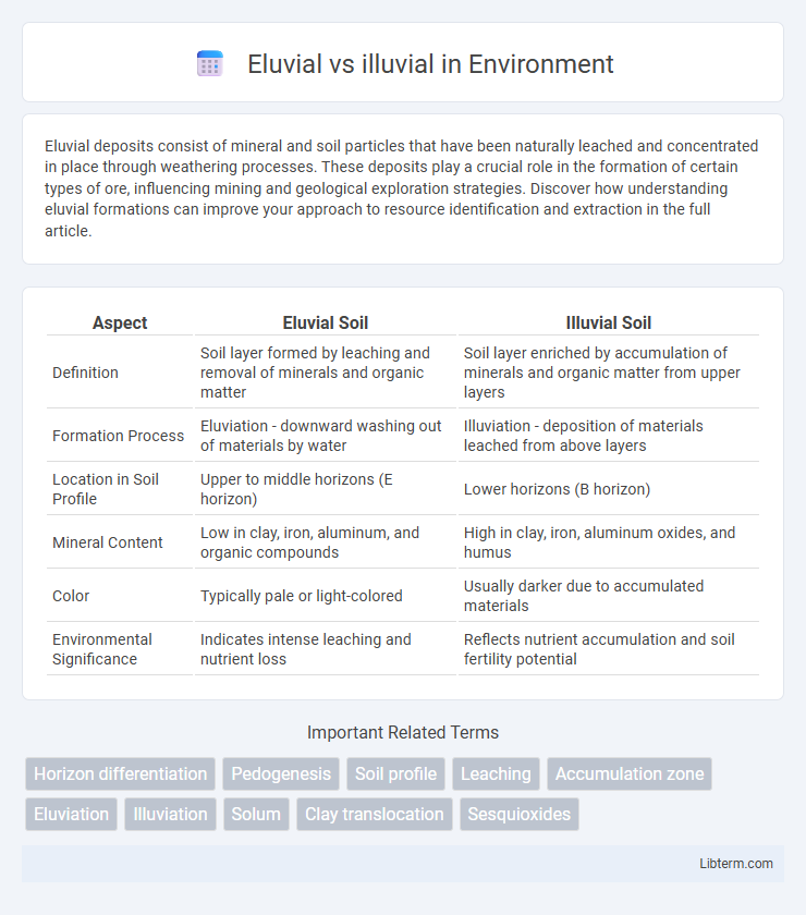 illuvial vs Eluvial in Environment - What is The Difference?
