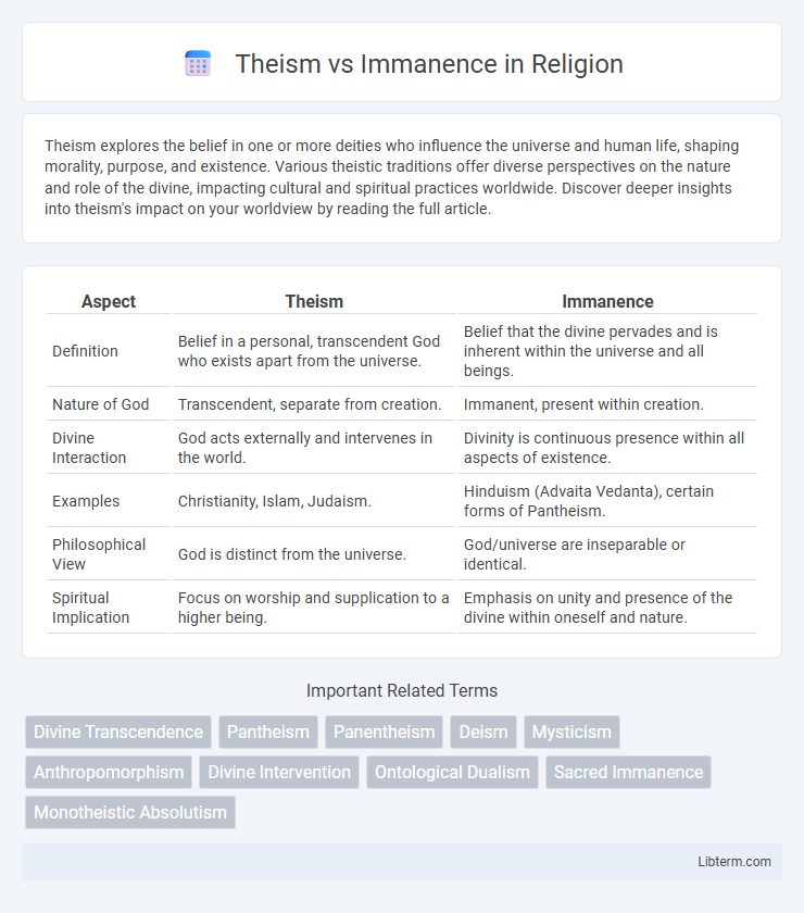 Immanence vs Theism in Religion - What is The Difference?