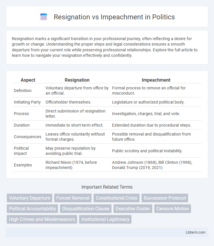 Impeachment vs Resignation in Politics - What is The Difference?