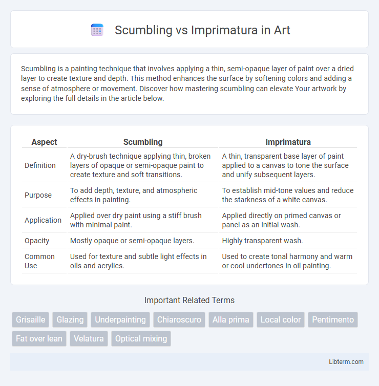 Imprimatura vs Scumbling in Art - What is The Difference?
