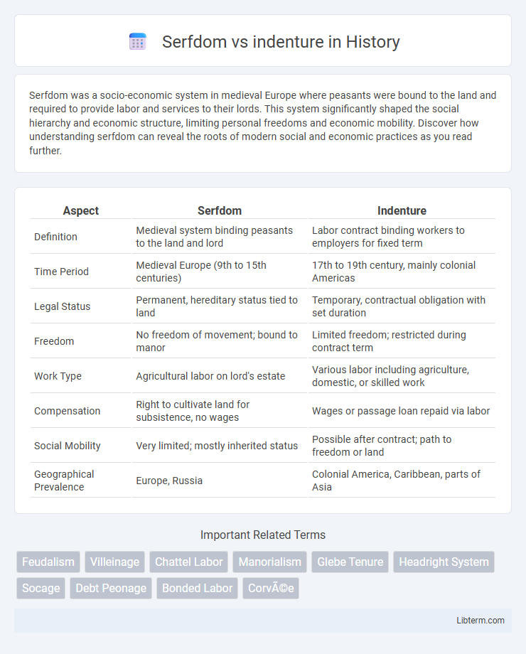 indenture vs Serfdom in History - What is The Difference?