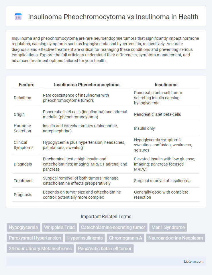 Insulinoma vs Insulinoma Pheochromocytoma in Health - What is The Difference?