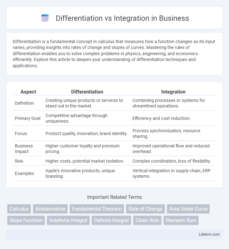 Integration vs Differentiation in Business - What is The Difference?
