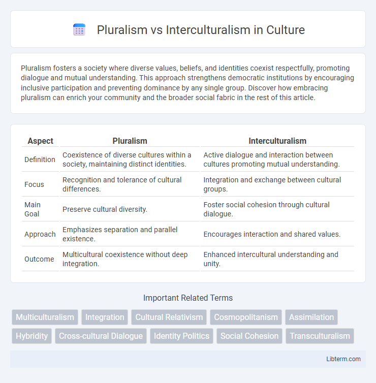Interculturalism vs Pluralism in Culture - What is The Difference?
