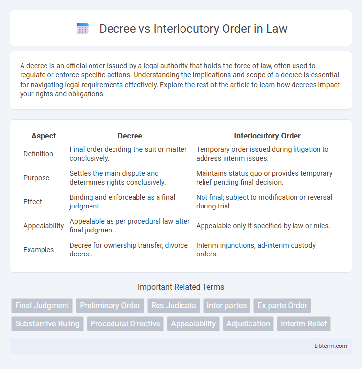 Interlocutory Order vs Decree in Law - What is The Difference?