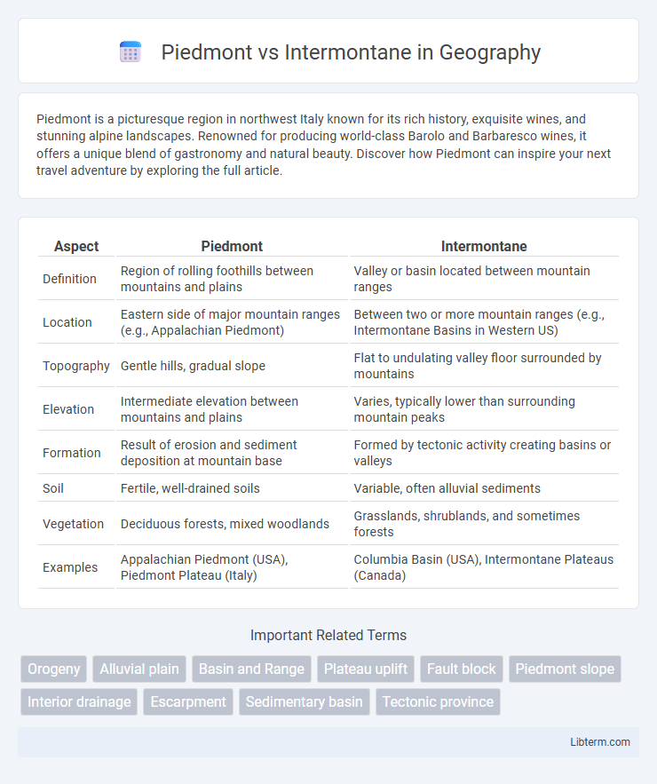 Intermontane vs Piedmont in Geography - What is The Difference?