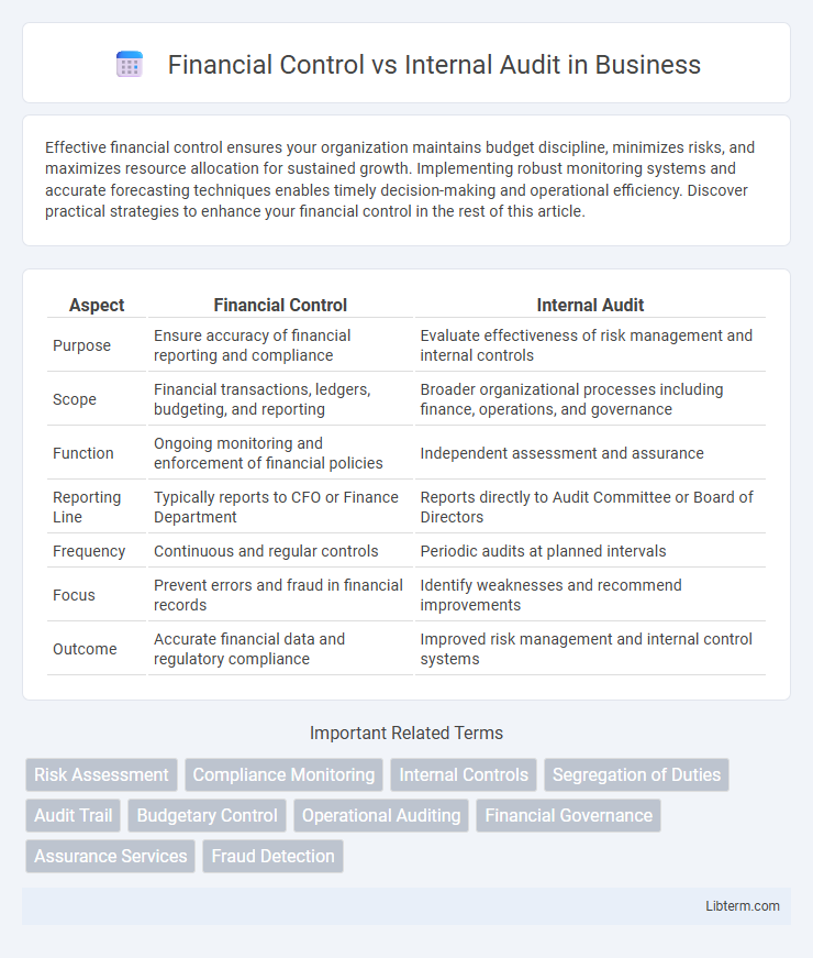 Internal Audit vs Financial Control in Business - What is The Difference?