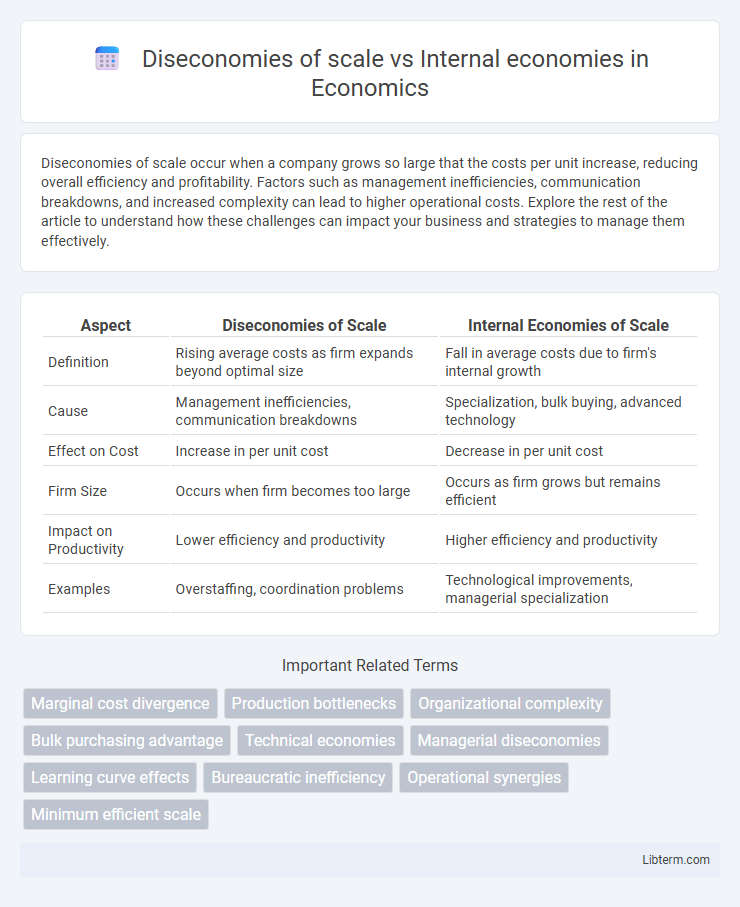 Internal economies vs Diseconomies of scale in Economics - What is The Difference?