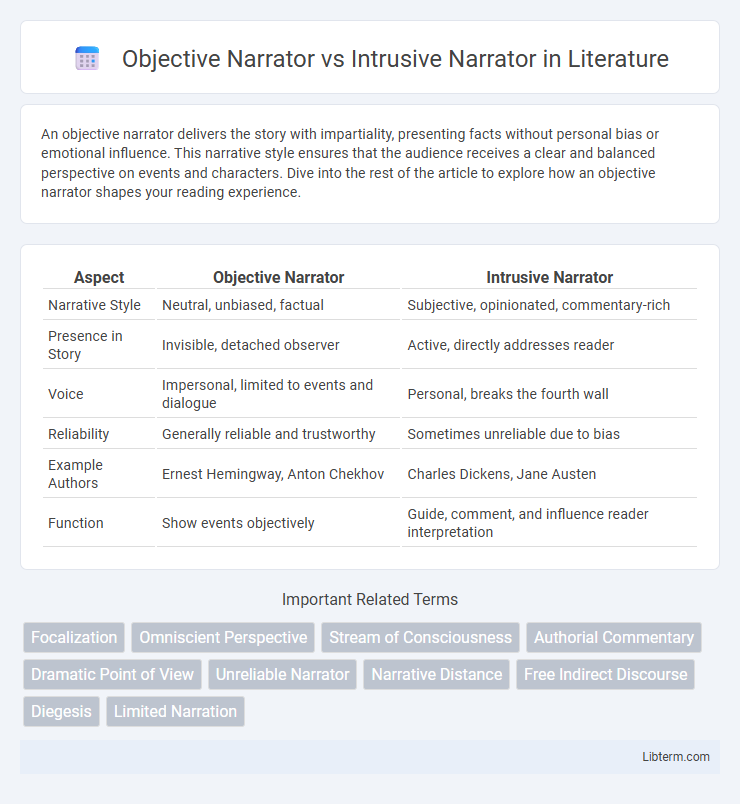Intrusive Narrator vs Objective Narrator in Literature - What is The Difference?