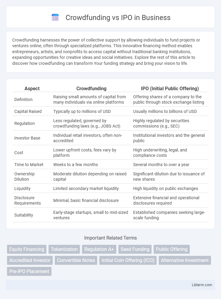 IPO vs Crowdfunding in Business - What is The Difference?
