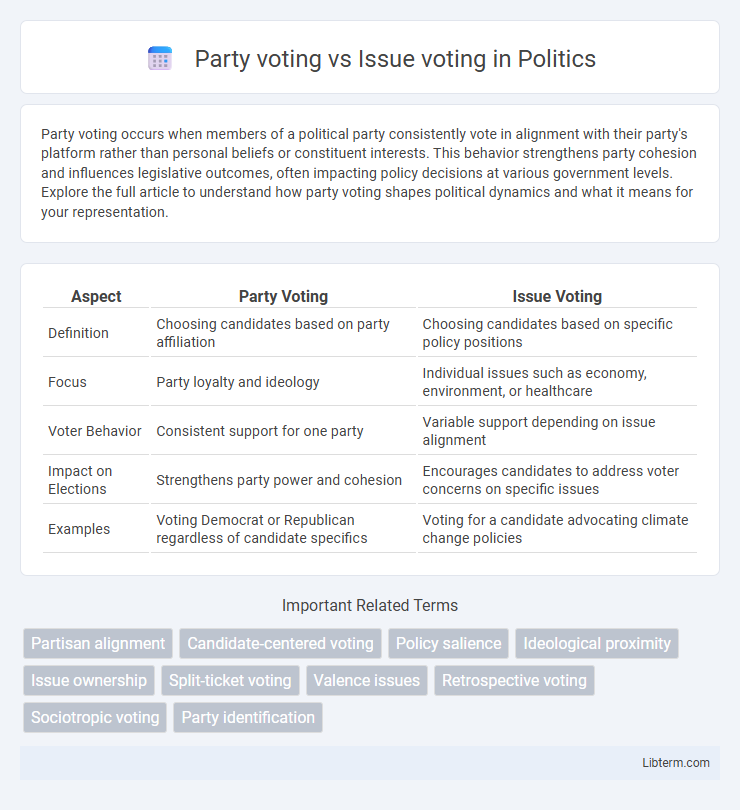 Issue voting vs Party voting in Politics - What is The Difference?