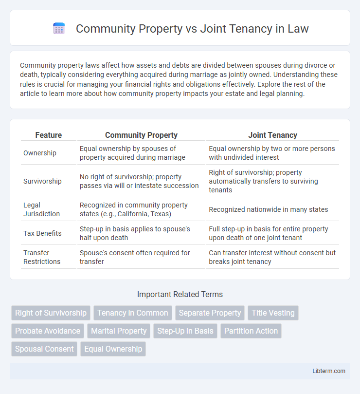 Joint Tenancy vs Community Property in Law - What is The Difference?