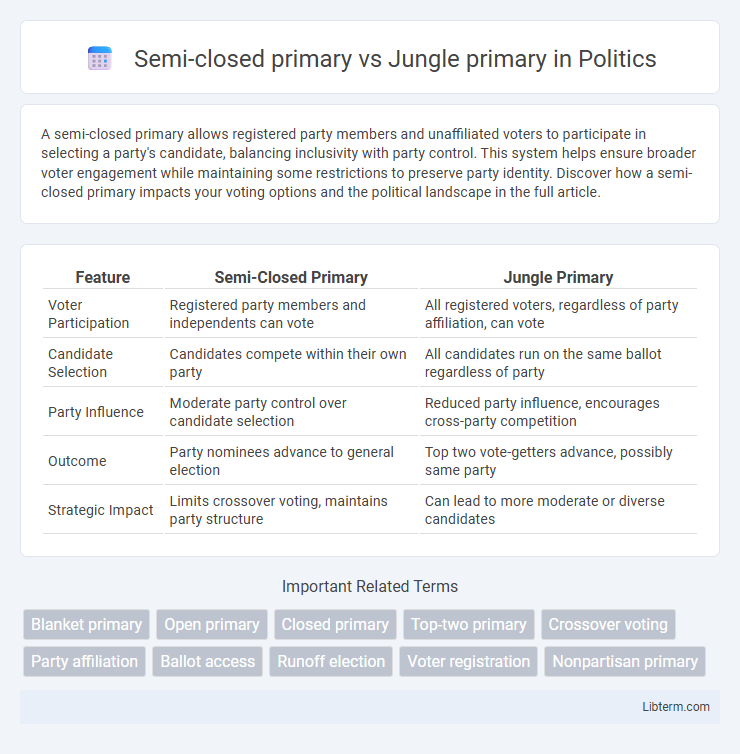 Jungle primary vs Semi-closed primary in Politics - What is The Difference?
