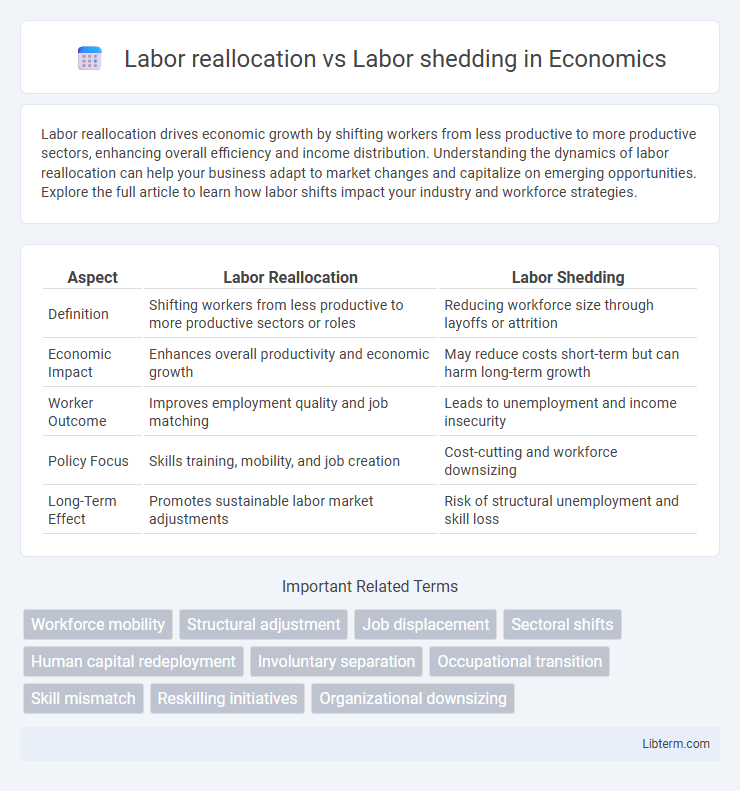 Labor shedding vs Labor reallocation in Economics - What is The Difference?