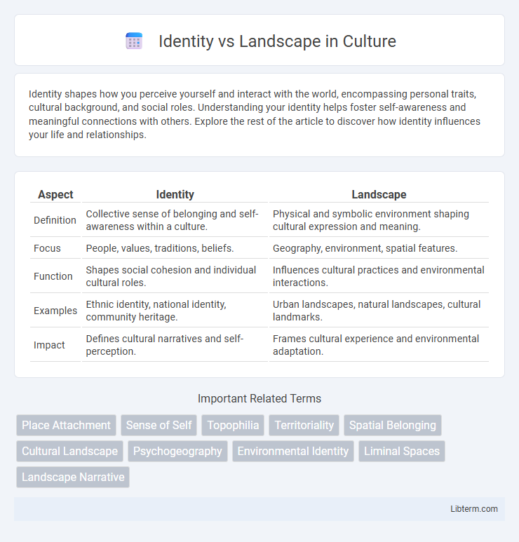 Landscape vs Identity in Culture - What is The Difference?