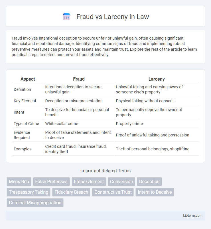 Larceny vs Fraud in Law - What is The Difference?