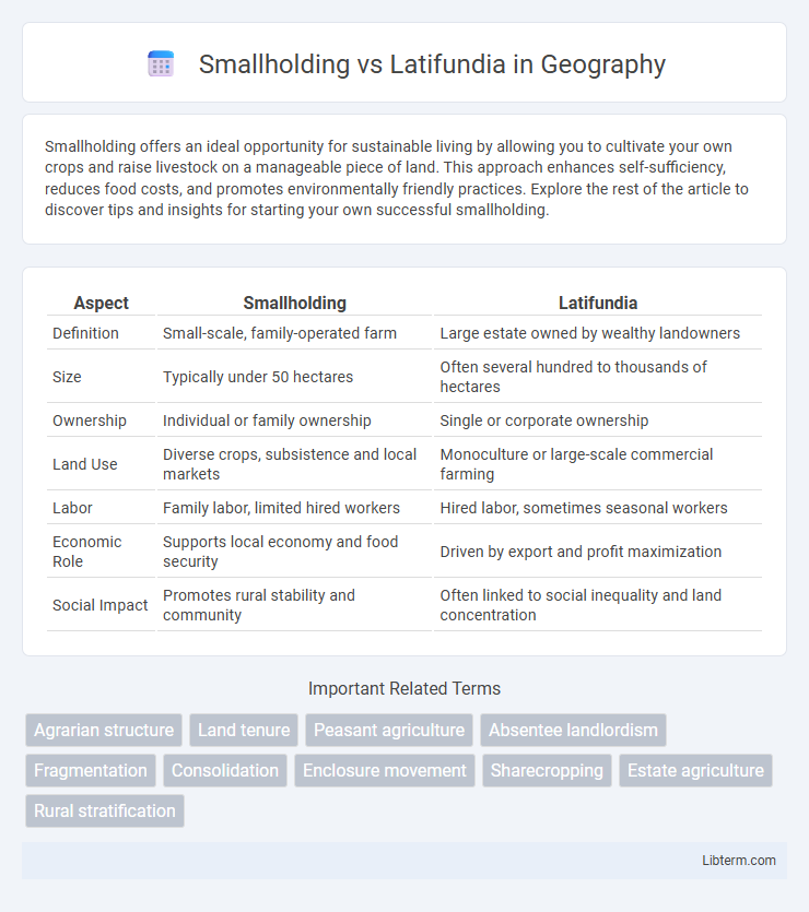 Latifundia vs Smallholding in Geography - What is The Difference?