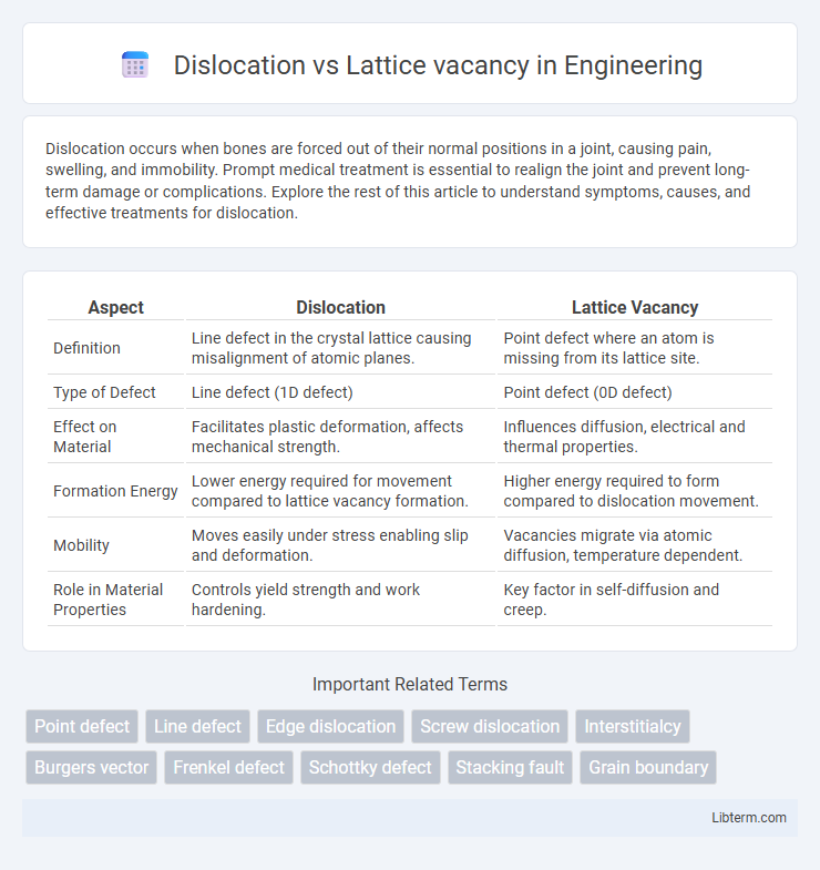 Lattice vacancy vs Dislocation in Engineering - What is The Difference?