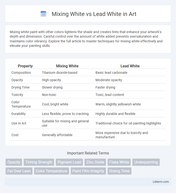 Lead White vs Mixing White in Art - What is The Difference?
