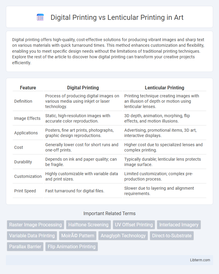 Lenticular Printing vs Digital Printing in Art - What is The Difference?