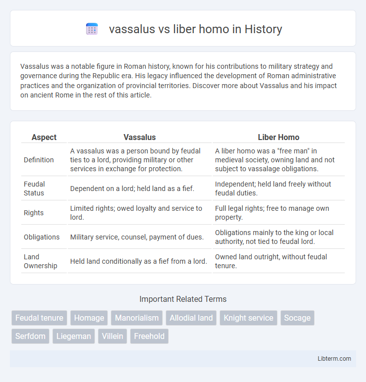 liber homo vs vassalus in History - What is The Difference?