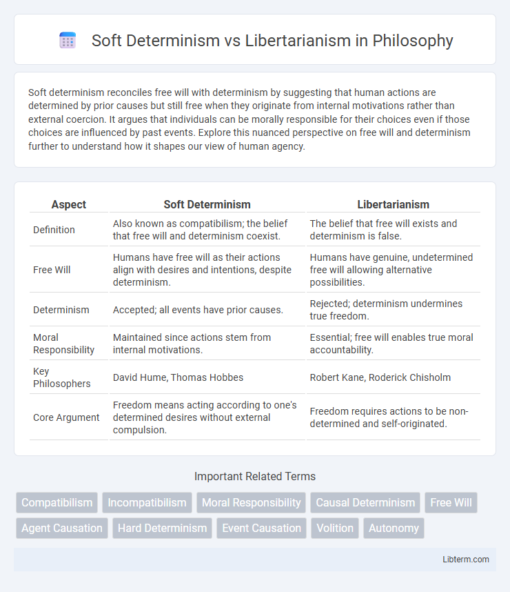 Libertarianism vs Soft Determinism in Philosophy - What is The Difference?