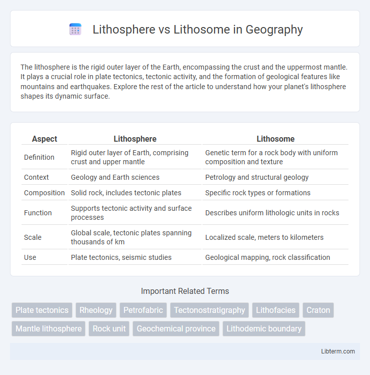 Lithosome vs Lithosphere in Geography - What is The Difference?
