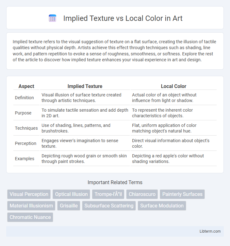 Local Color vs Implied Texture in Art - What is The Difference?