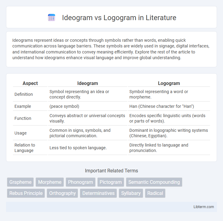 Logogram vs Ideogram in Literature - What is The Difference?