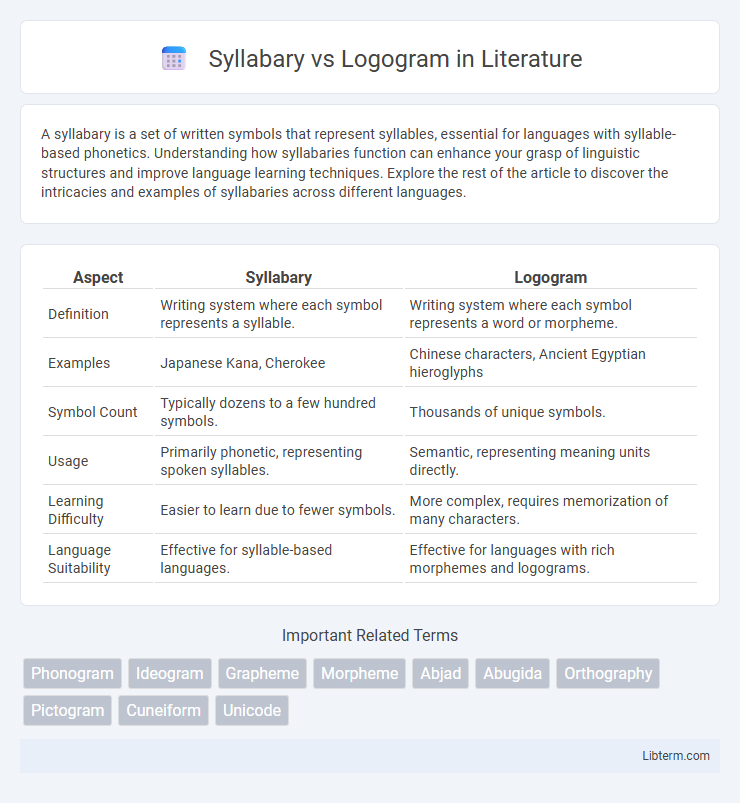Logogram vs Syllabary in Literature - What is The Difference?