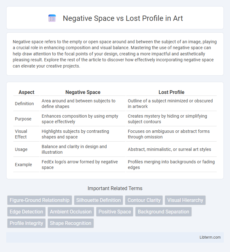 Lost Profile vs Negative Space in Art - What is The Difference?