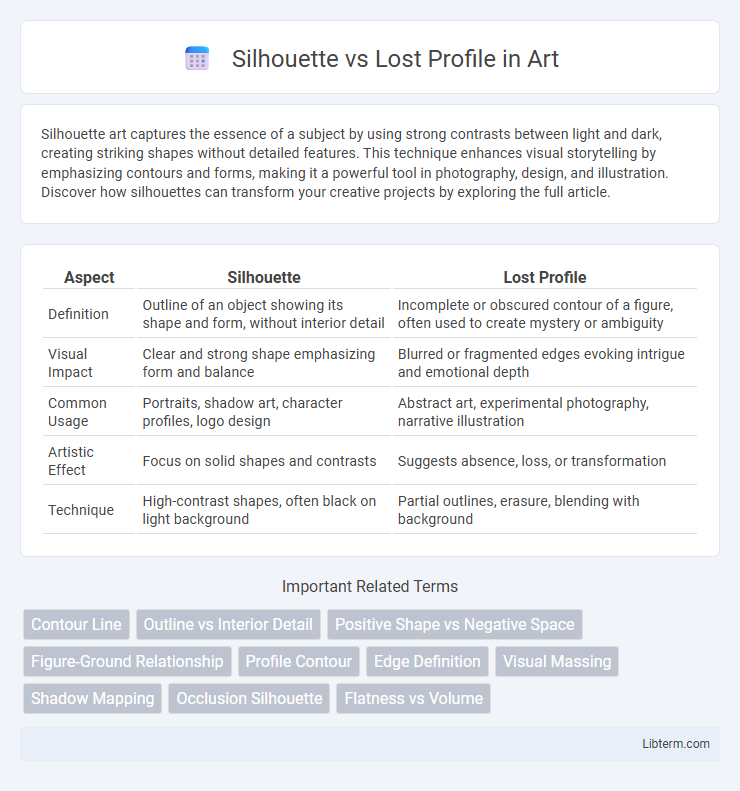 Lost Profile vs Silhouette in Art - What is The Difference?